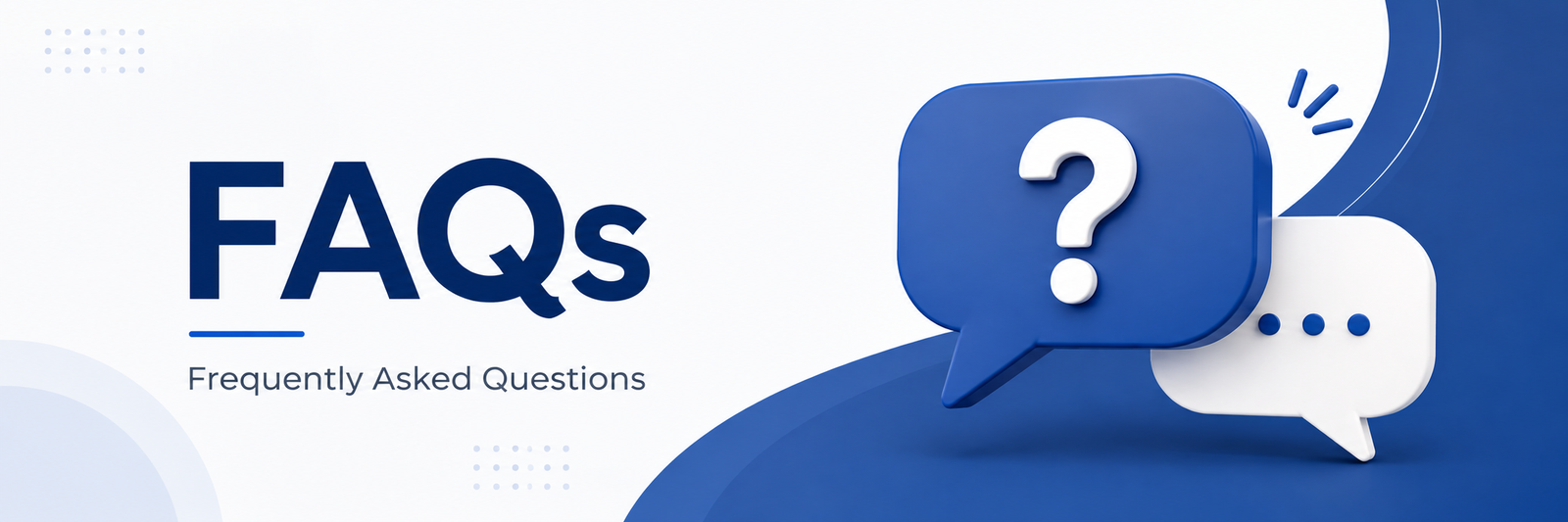 FAQs Frequently Asked Questions page banner for Fast Documents