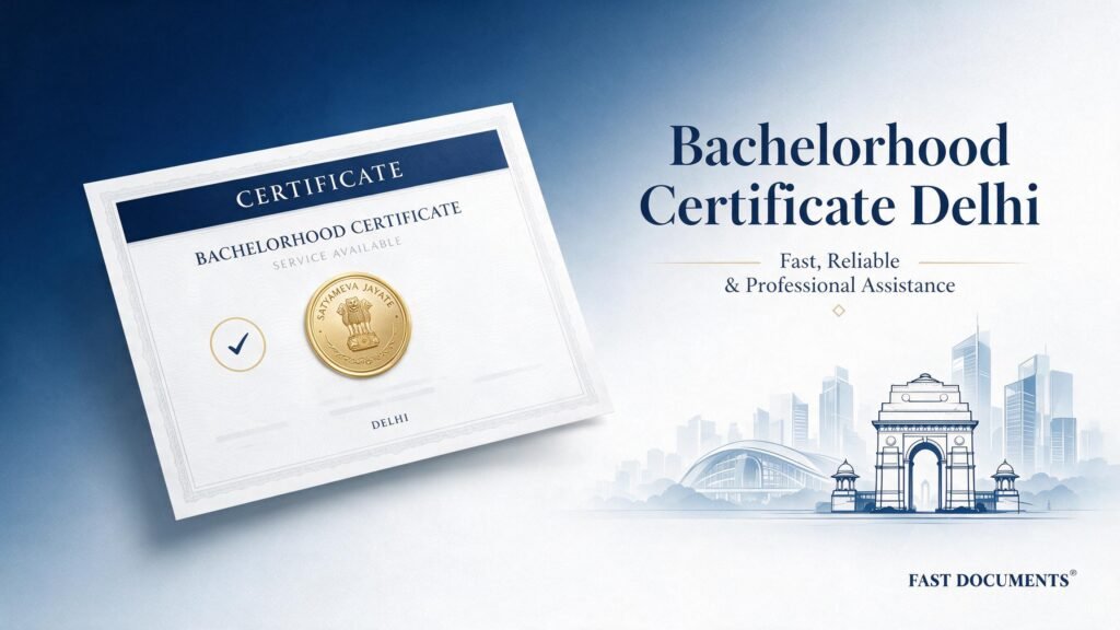 Bachelorhood Certificate Delhi Fast Documents